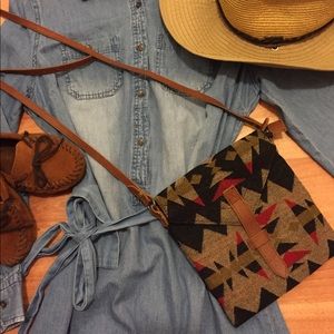 Pendleton wool purse